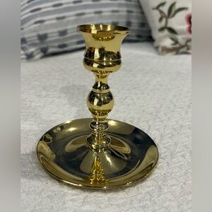 Vintage Baldwin Brass Solid Brass Candlestick - 4-1/2 inches